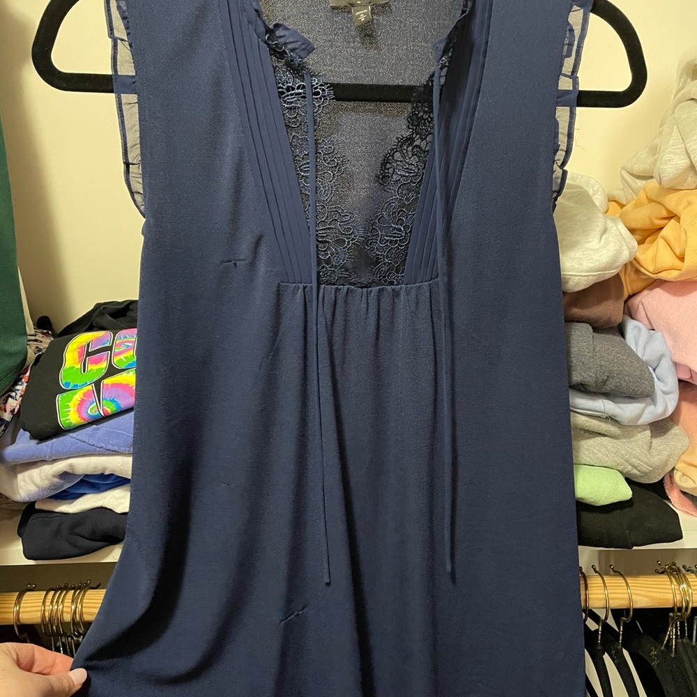 Navy blue express blouse